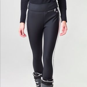 Obermeyer Jinks ITB Softshell Ski Pants in Black with white stripe, sz 4 Reg